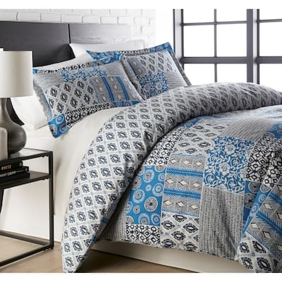 Vilano Ultra-Soft Global Patchwork 3-piece Duvet Cover and Sham Set