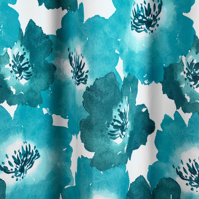 Lush Decor Julie Floral Insulated Grommet Blackout Window Curtain Panel Pair
