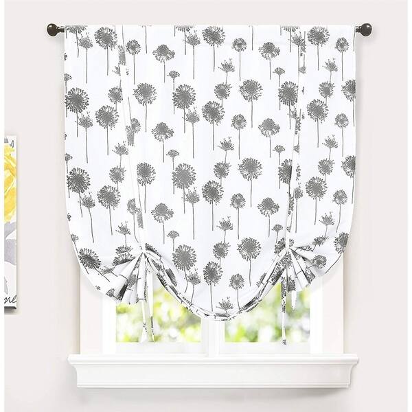 Shop Porch Den Nelly Dandelion Pattern Printed Tie Up Shade On