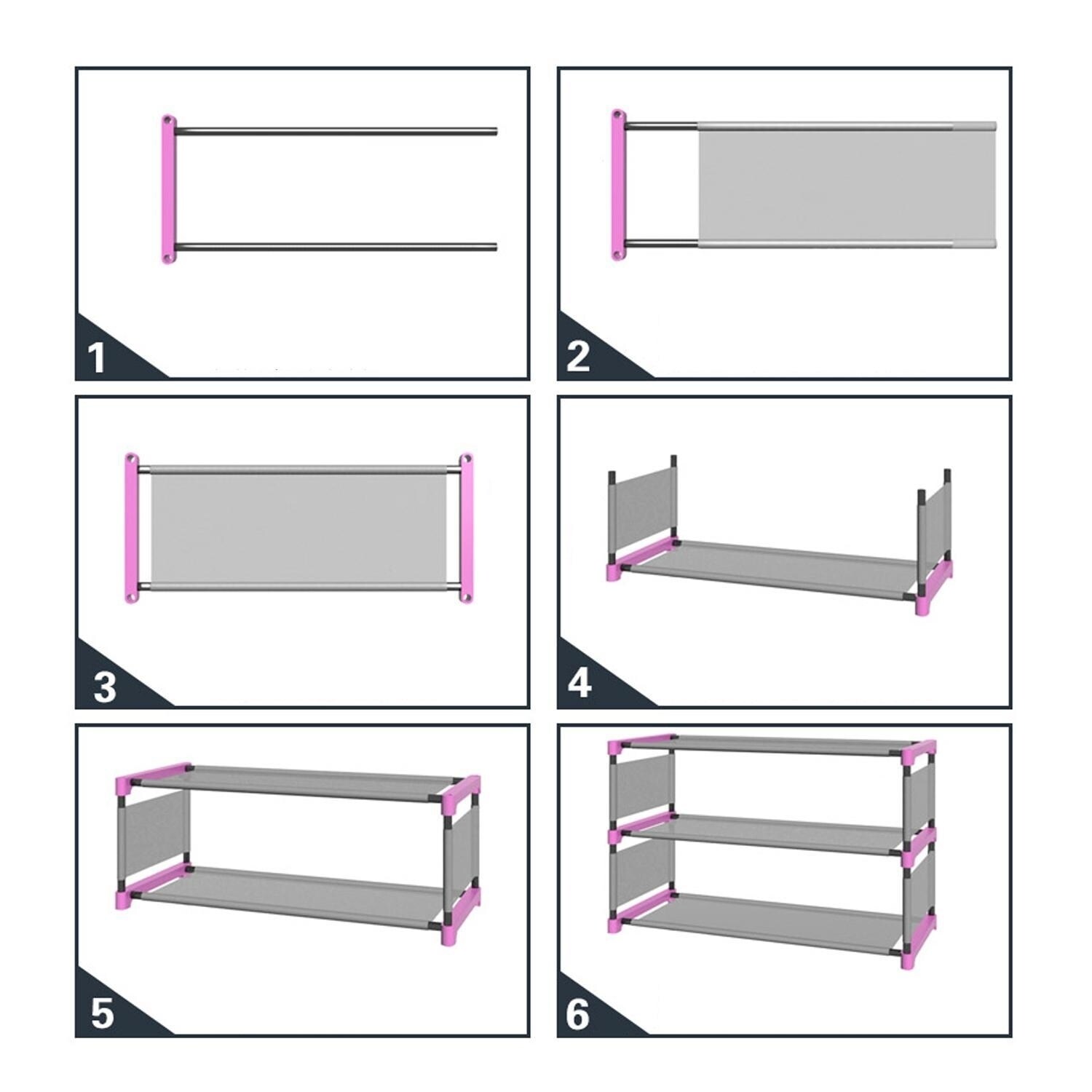 Shop Black Friday Deals On 8 Layers Large Capacity For 32 Pairs Of Shoes Storage Organizer Portable Shoe Rack Shelf Overstock 28992437