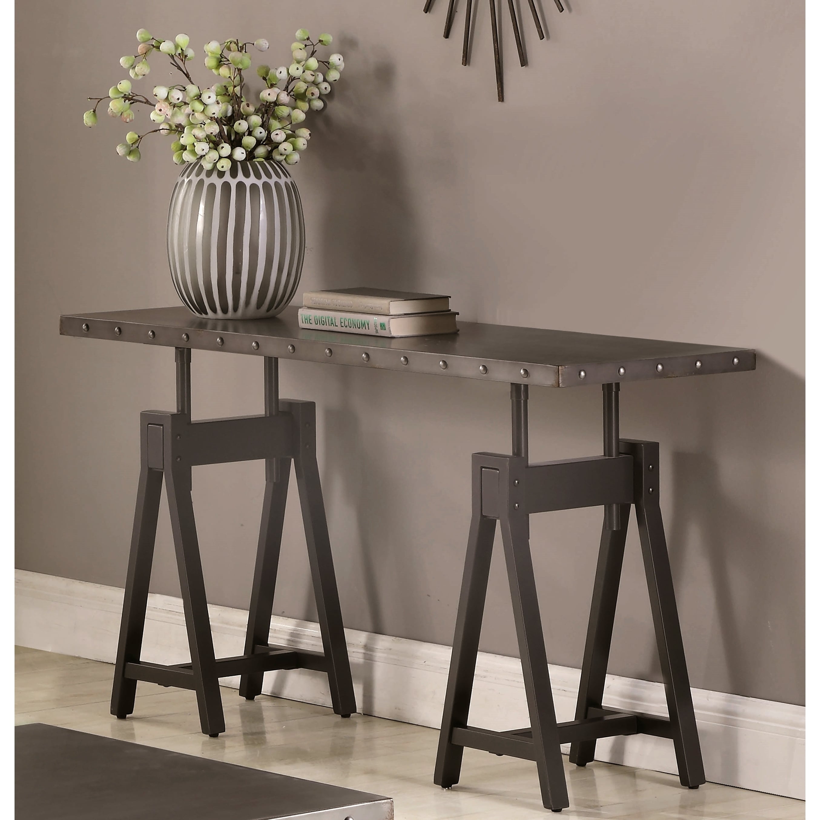 Shop Industrial Rustic Design Entryway Accent Table Overstock