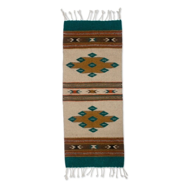 Shop Handmade Colorful Remembrance Zapotec Wool Rug Mexico 1
