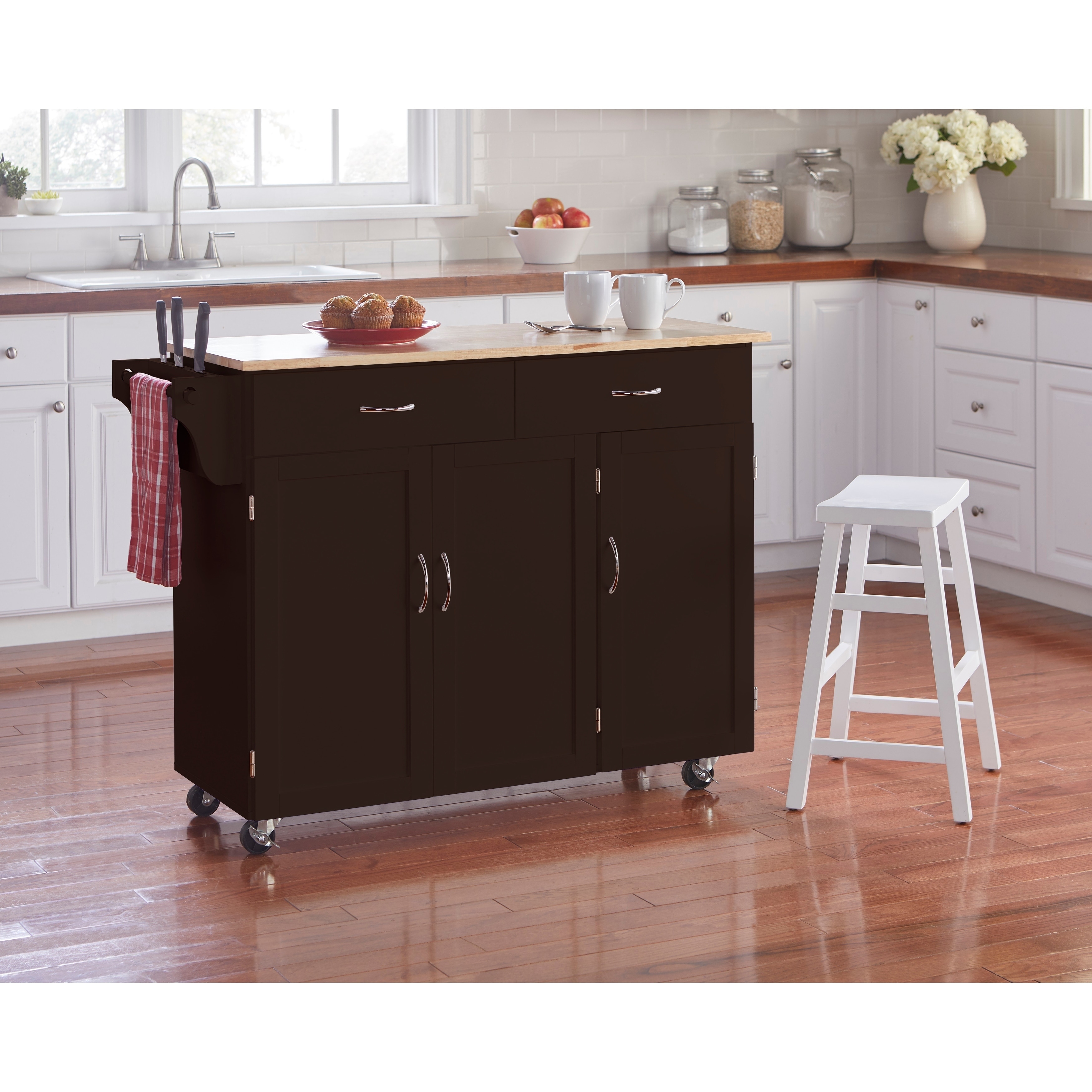 Simple Living Lima Rolling Kitchen Cart - On Sale - Bed Bath & Beyond -  27168363