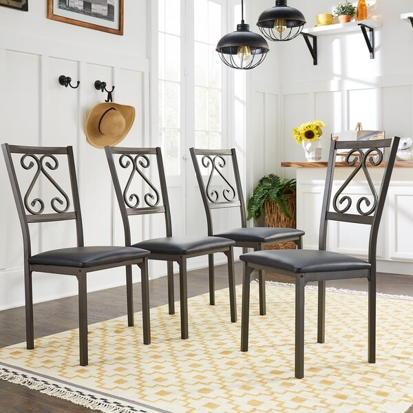 brown dining chairs set of 4