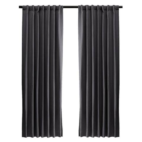 HULALA HOME Semi-Sheer Rod Pocket Single Drapery Panel