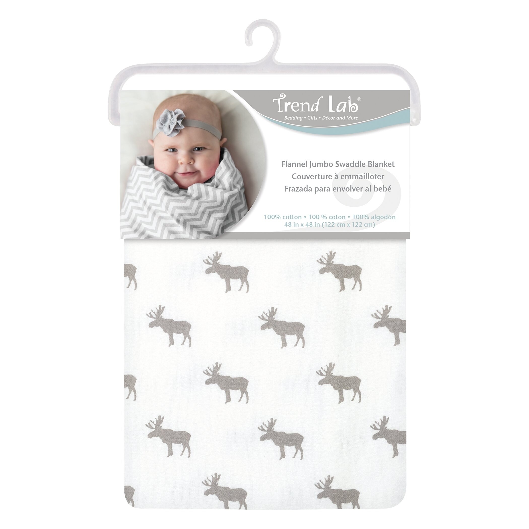 moose swaddle blanket