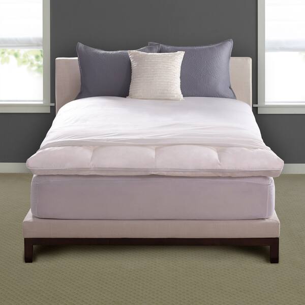 Shop Pacific Coast Hotel Deluxe Baffle Box Mattress Topper White