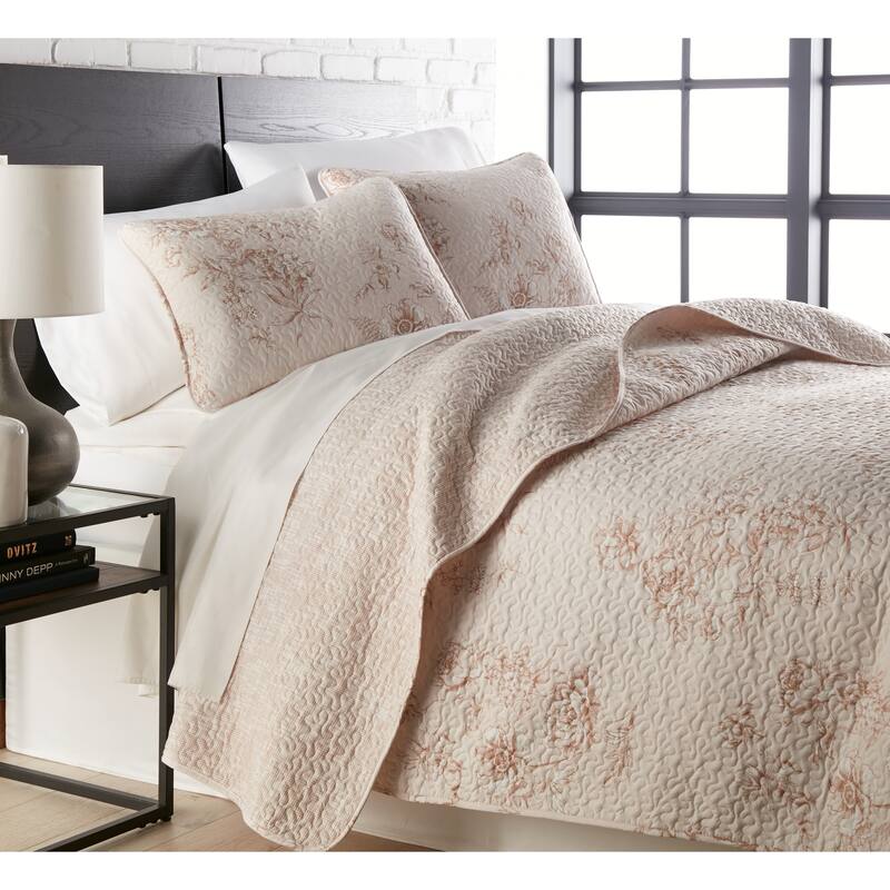 Harmony Ultra Soft Reversible 3-piece Quilt Set - Taupe - Full - Queen