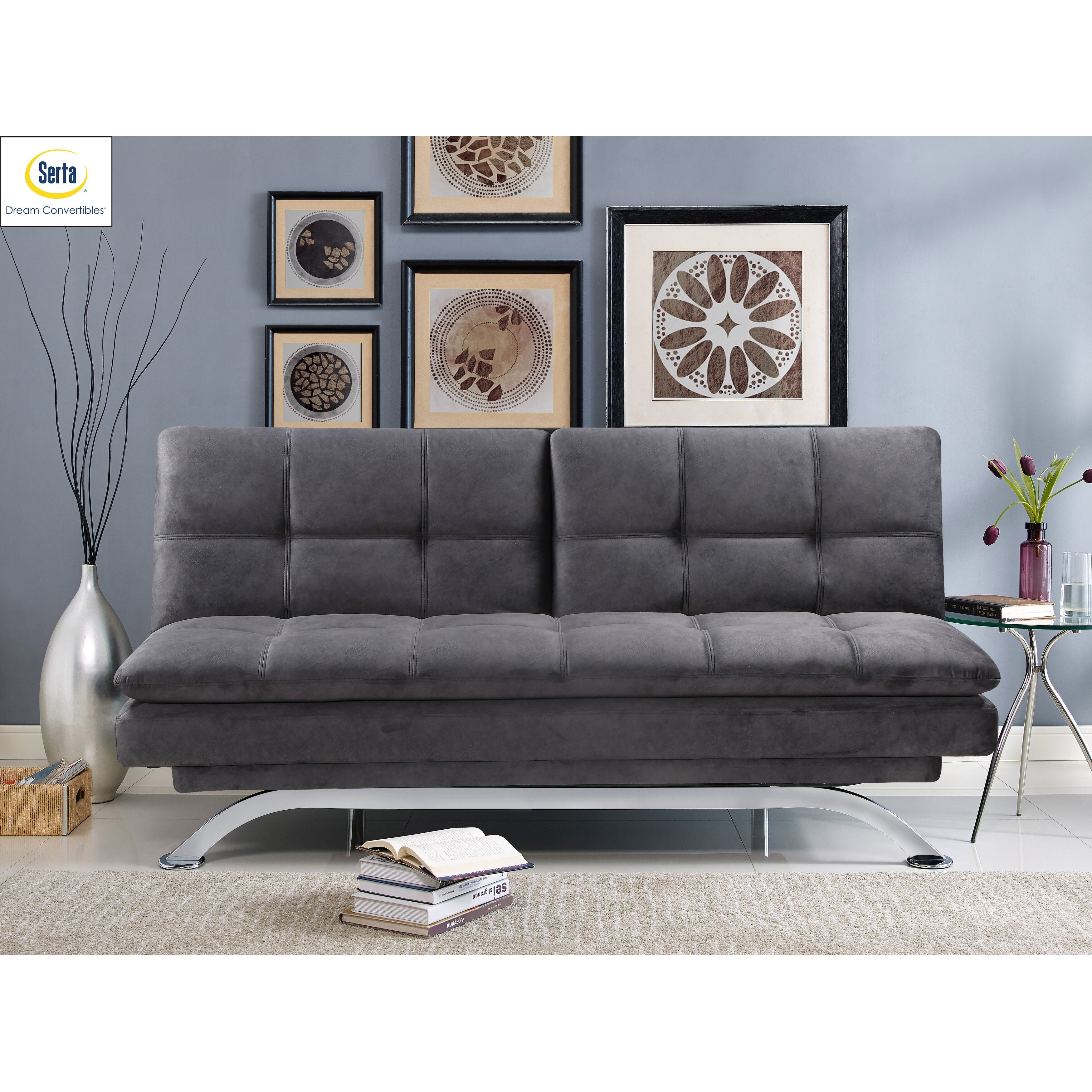 Serta Pasadena Sofa With Chrome Legs