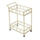 preview thumbnail 7 of 12, Falon Indoor Modern Bar Cart with Tempered Glass by Christopher Knight Home - N/A