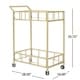 preview thumbnail 8 of 12, Falon Indoor Modern Bar Cart with Tempered Glass by Christopher Knight Home - N/A