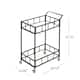 Falon Indoor Modern Bar Cart with Tempered Glass by Christopher Knight Home