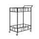 preview thumbnail 13 of 12, Falon Indoor Modern Bar Cart with Tempered Glass by Christopher Knight Home - N/A