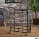 preview thumbnail 4 of 12, Falon Indoor Modern Bar Cart with Tempered Glass by Christopher Knight Home - N/A