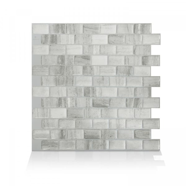 2020 Peel And Stick Tile Backsplash For Kitchen Wall Decor Metal Mosaic Smart Tiles Aluminum Surface Subway Marble Look Panel Wall Stickers Aliexpress