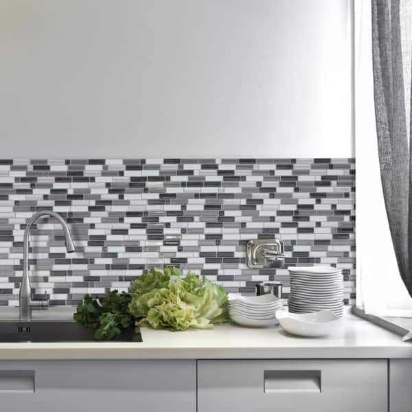 Crescendo Modena L And Stick Mosaic Backsplash 4 Pack Crescendo Modena L And Stick