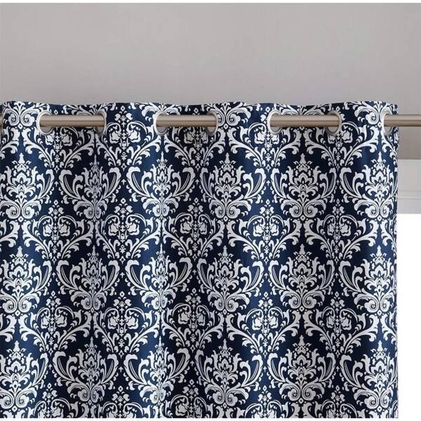 Shop Damask Print Max Blackout Grommet Curtains For Window Privacy