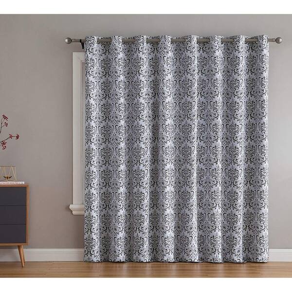 Shop Damask Print Max Blackout Grommet Curtains For Window Privacy