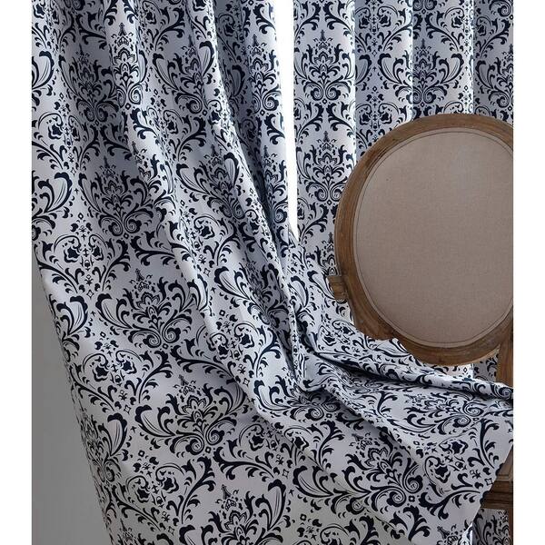 Shop Damask Print Max Blackout Grommet Curtains For Window Privacy
