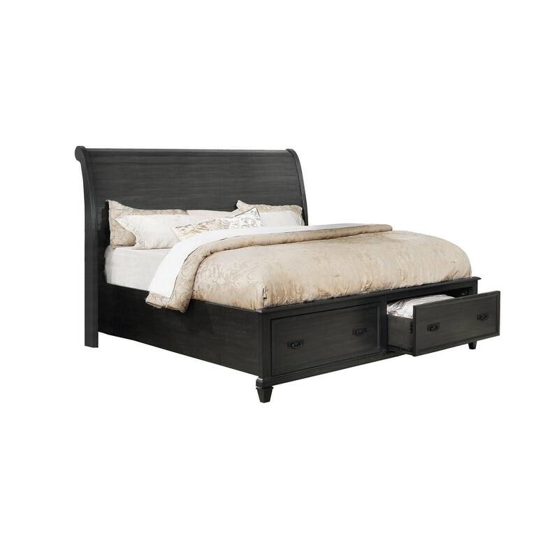 Best Quality Furniture Sleigh Platform Beds Only