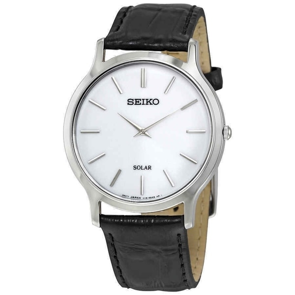 seiko leather watch