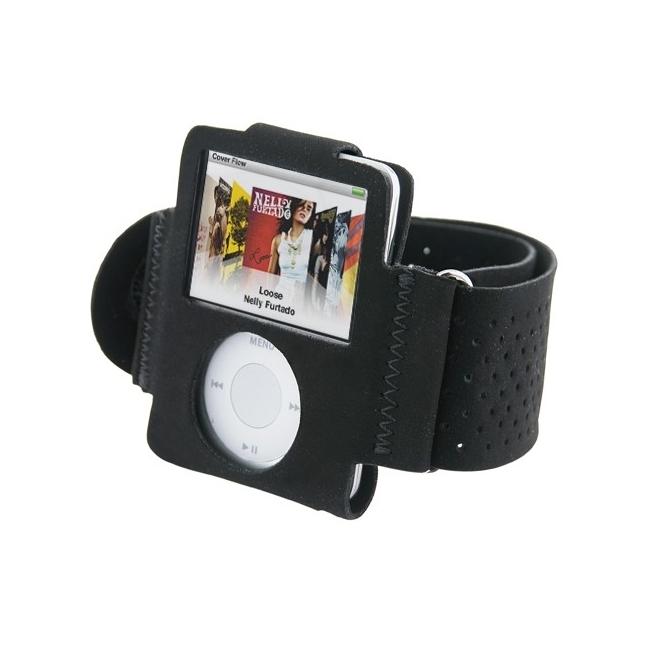 Eforcity Black Velvet Armband for iPod Nano Gen3  