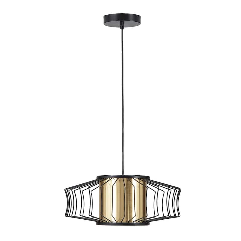 Teo Matte Black Finish Pendant Light by iNSPIRE Q Modern