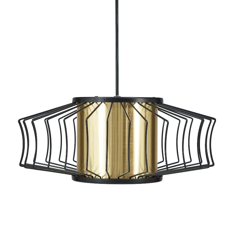 Teo Matte Black Finish Pendant Light by iNSPIRE Q Modern