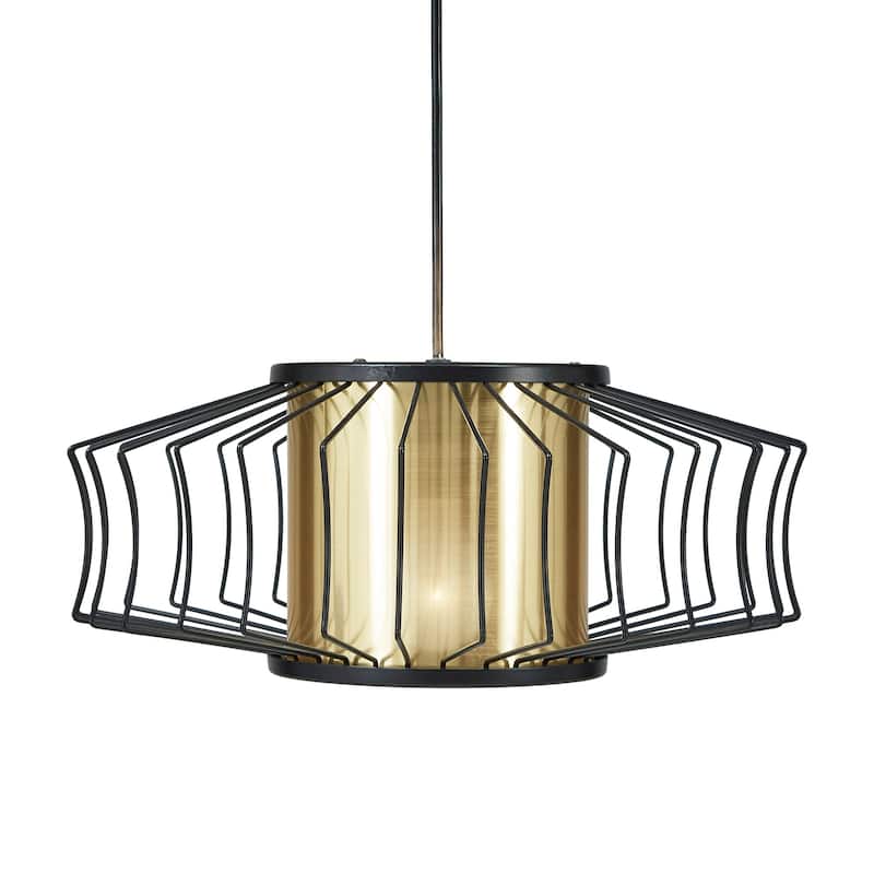 Teo Matte Black Finish Pendant Light by iNSPIRE Q Modern