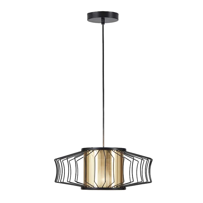 Teo Matte Black Finish Pendant Light by iNSPIRE Q Modern
