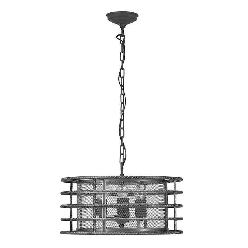 Marko Matte Black Finish 3-Light Chandelier by iNSPIRE Q Modern