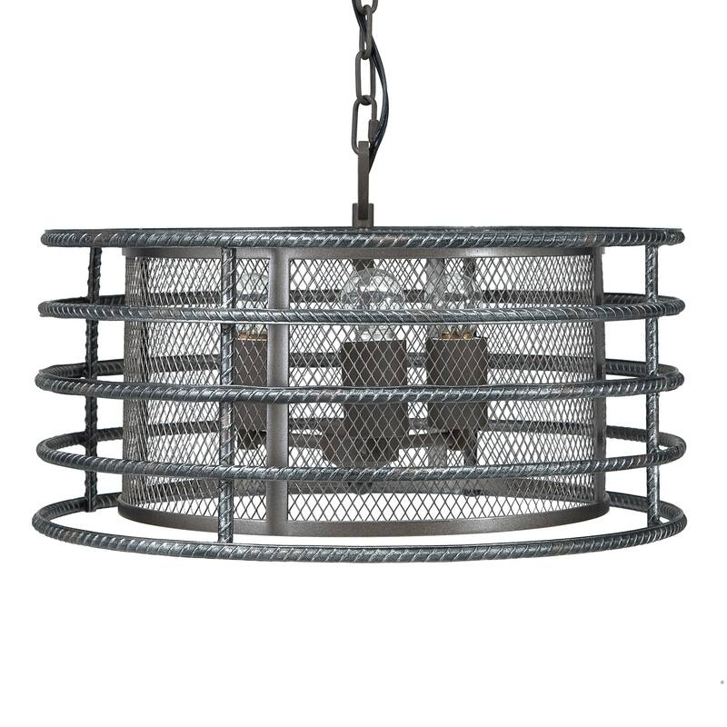 Marko Matte Black Finish 3-Light Chandelier by iNSPIRE Q Modern