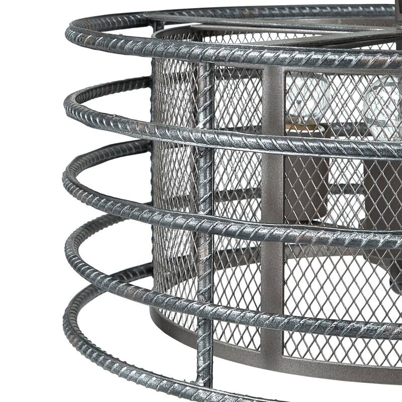 Marko Matte Black Finish 3-Light Chandelier by iNSPIRE Q Modern