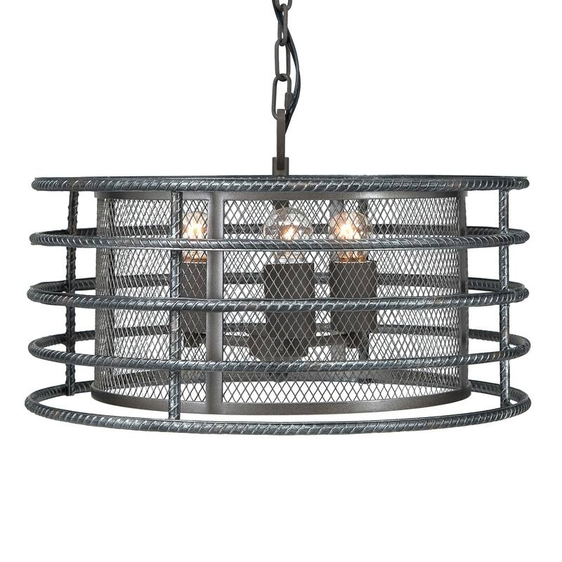 Marko Matte Black Finish 3-Light Chandelier by iNSPIRE Q Modern
