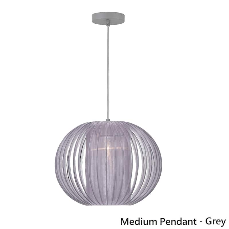 Heming Yarn Medium Pendant Light by iNSPIRE Q Modern - Medium Pendant - Gray Yarn
