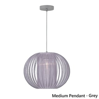 Heming Grey Yarn Medium Pendant Light by iNSPIRE Q Modern (Medium Pendant - Grey) - Chandeliers For Bedrooms by Overstock.com