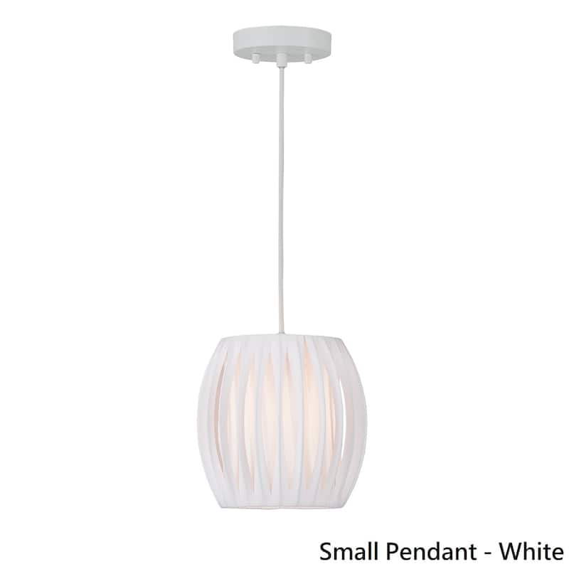 Heming Yarn Medium Pendant Light by iNSPIRE Q Modern - Small Pendant - White Yarn