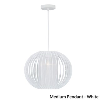 Heming Grey Yarn Medium Pendant Light by iNSPIRE Q Modern (Medium Pendant - White) - Chandeliers For Bedrooms by Overstock.com