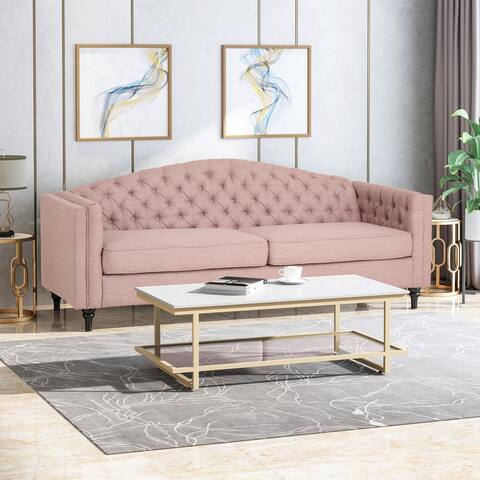Antoine Traditional 3-seat Button-tufted Fabric Sofa by Christopher Knight Home
