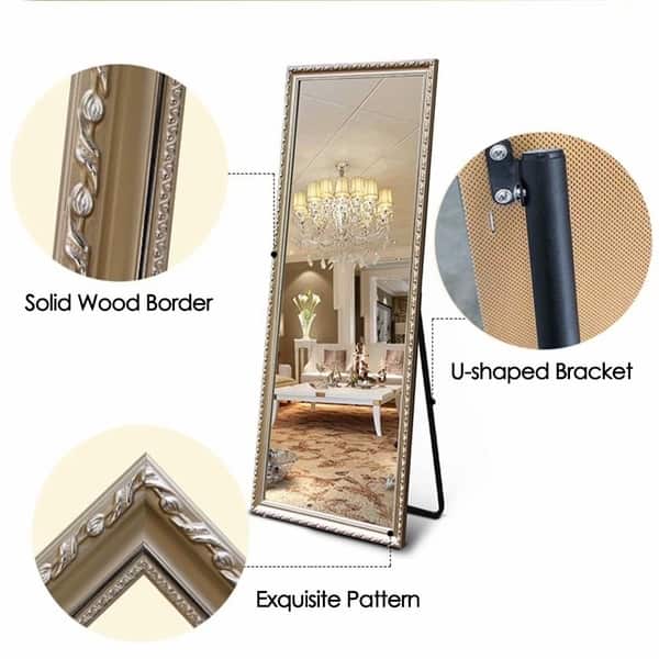 Shop Retro Rectangular Full Length Decorative Floor Mirror With
