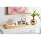 Kate and Laurel Lipton Narrow Rectangle Wood Accent Tray - 10x24 - Thumbnail 1