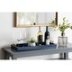Kate and Laurel Lipton Narrow Rectangle Wood Accent Tray - 10x24 - Thumbnail 0