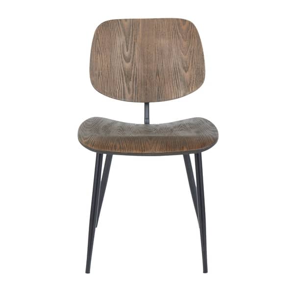 slide 3 of 9, Carson Carrington Tarv Metal & Espresso Wood Dining Chair (Set of 2) - N/A Black/Espresso