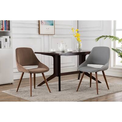 Porthos Home Fiero Fabric Dining Chairs, Suede Upholstery and Iron