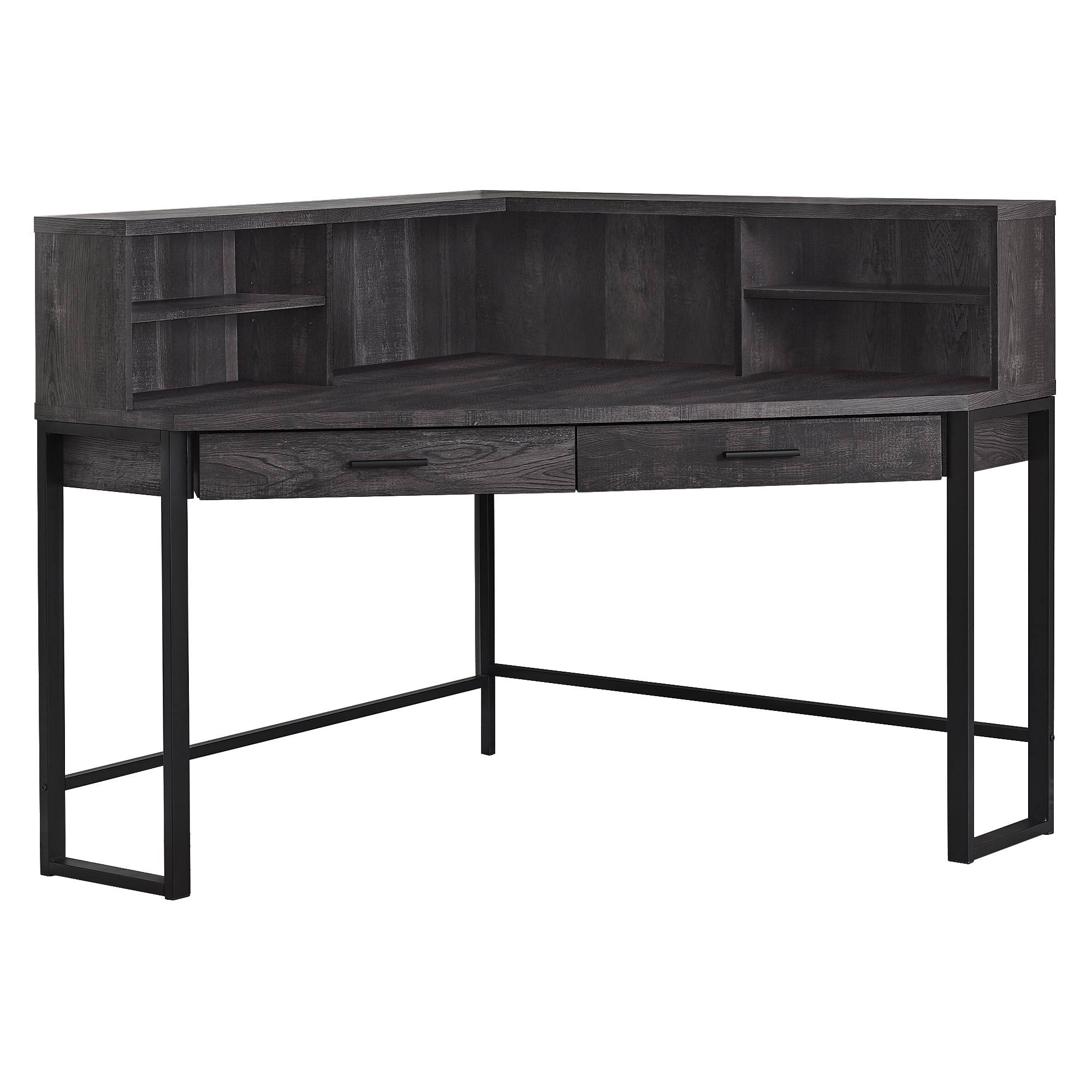 Shop Computer Desk 48 L Black Reclaimed Wood Corner Free