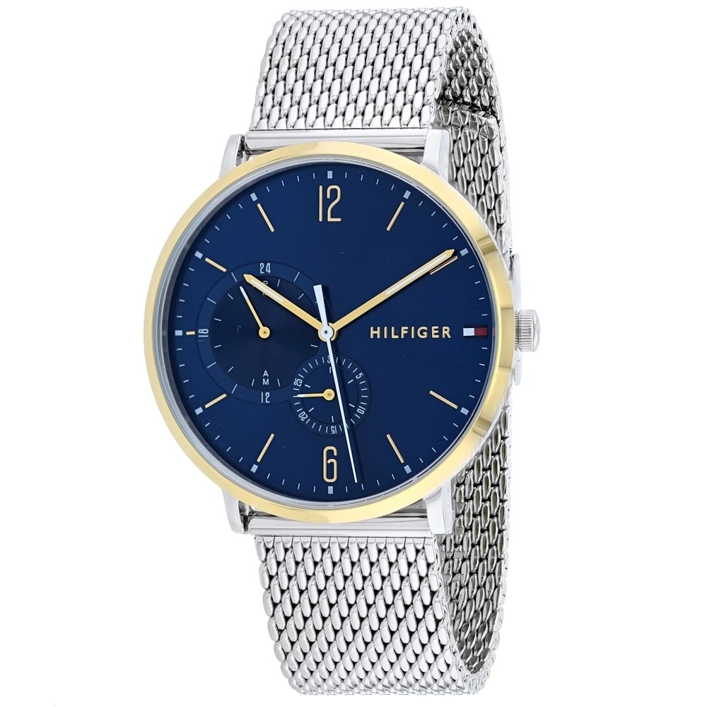 tommy hilfiger analog blue dial men's watch