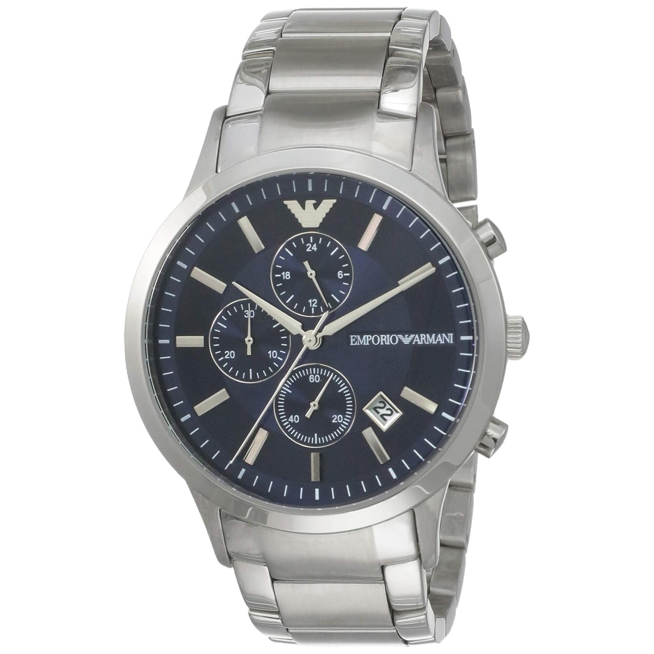 emporio armani stainless steel back