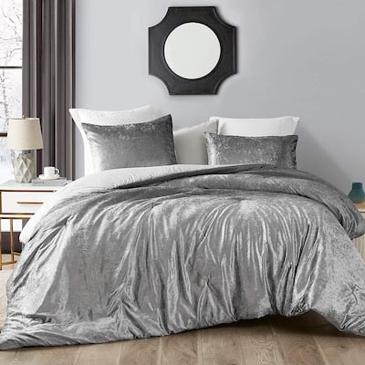 Coma Inducer® Oversized Comforter - Ombre Velvet Crush - Light Gray/Dark Gray
