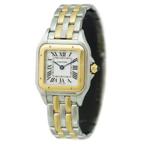 Shop Cartier Women S W2pn0006 Panthere De Cartier Two Tone Gold Tone And Stainless Steel Watch On Sale Overstock 29003850