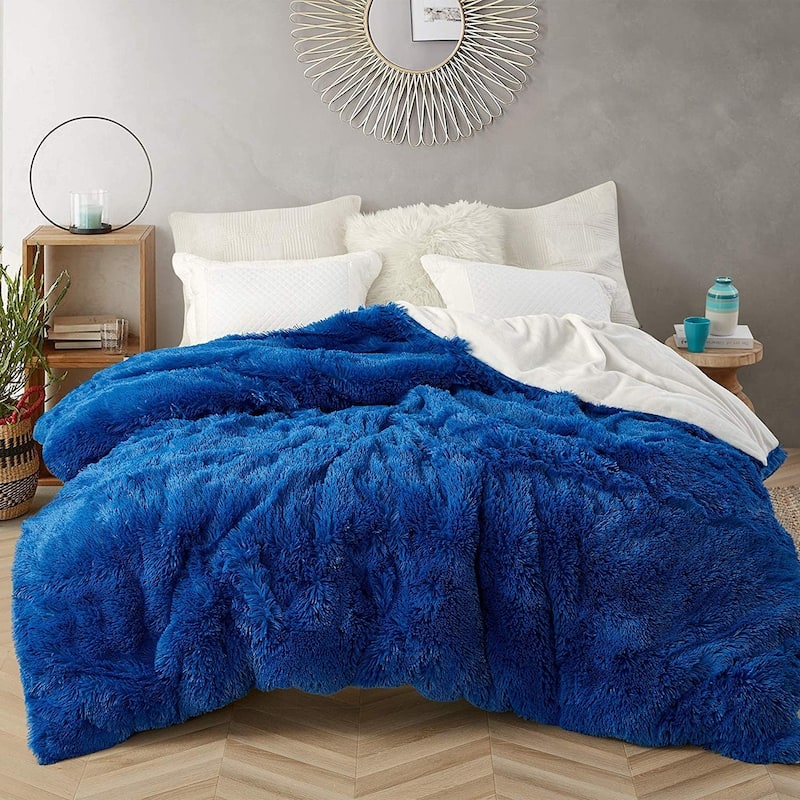 Coma Inducer Oversized Duvet Cover - Are You Kidding - Royal Blue/White